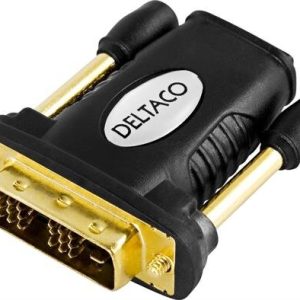 Deltaco HDMI-adapter, HDMI hona till DVI-D hane