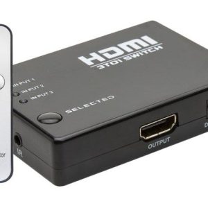 HDMI-switch med fjärrkontroll 3-vägs