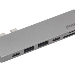 Plexgear Multiadapter för Thunderbolt 3 Space gray