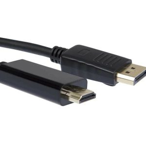 iiglo DisplayPort till HDMI-kabel 2m - Svart