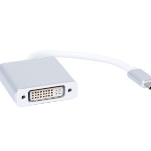iiglo Kabeladapter USB C hane till DVI hona 15cm - Vit